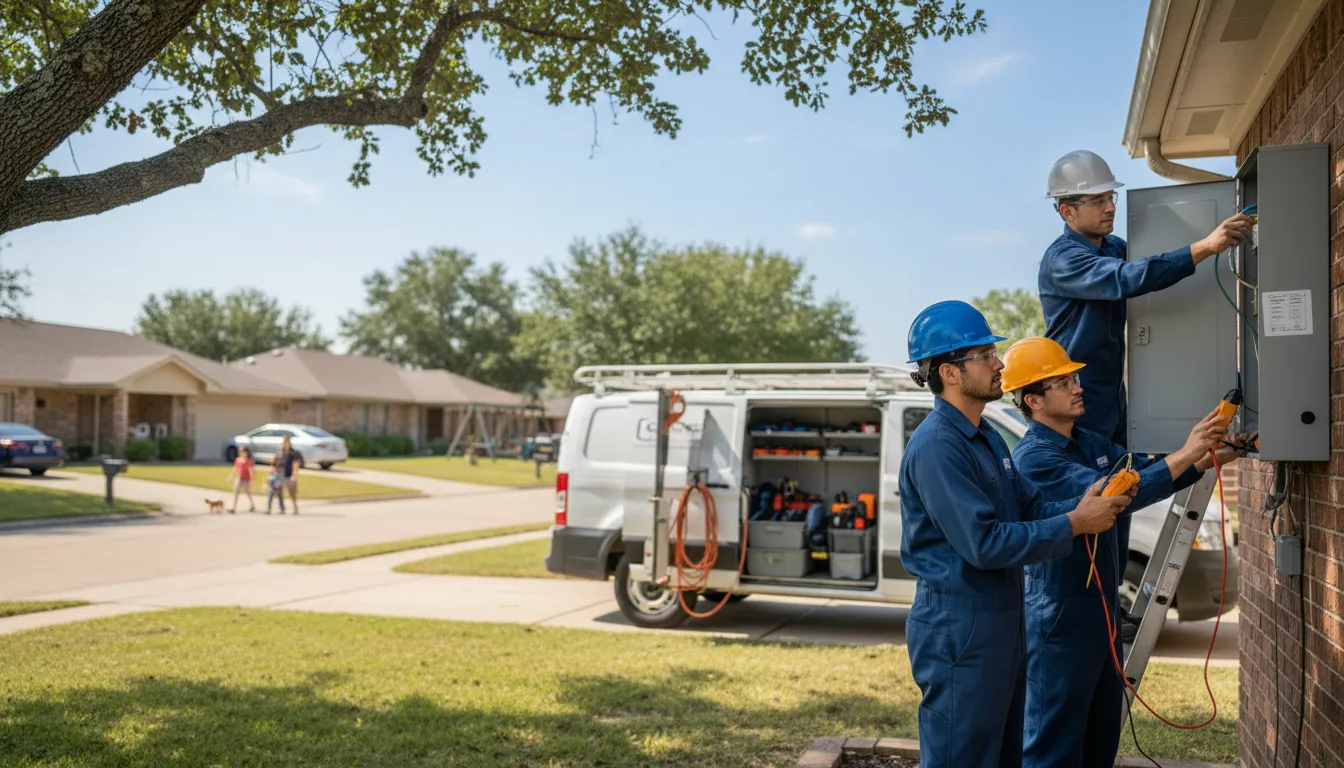 Certified electrician providing emergency electrical services in Oto, IA